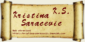 Kristina Saračević vizit kartica